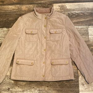 Talbots Beige Quilted Puffer Jacket